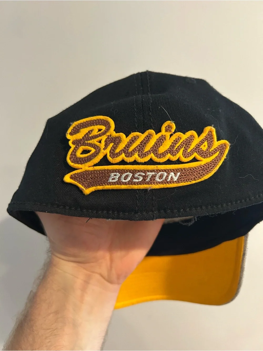 Reebok Boston Bruins 2016 Winter Classic Foxboro NHL Fitted Hat Cap S/M Hockey